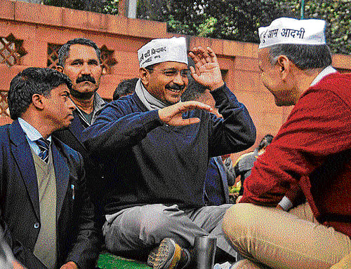 Get Serious AAP ministers are facing flak for their vigilante style of  functioning.   DH Photo: Chaman Gautama