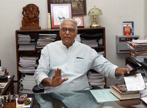 The ten year rule of Prime Minister Manmohan Singh, who did not fight any election in this period, is an example of 'surrogacy', senior BJP leader Yashwant Sinha. PTI File Photo