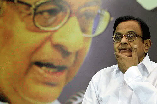 Union Finance Minister P Chidambaram. PTI photo