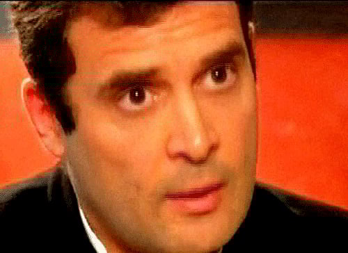 In an interview to a TV channel, Gandhi initially avoided a direct reference to Modi but later said the BJP leader was at the helm when the post-Godhra riots occurred. PTI photo