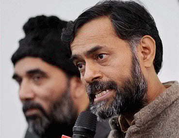 AAP leader Yogendra Yadav. PTI photo