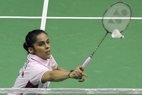 File photo of Saina Nehwal during the Syed Modi International Grand Prix Gold badminton Championship in Lucknow. PTI