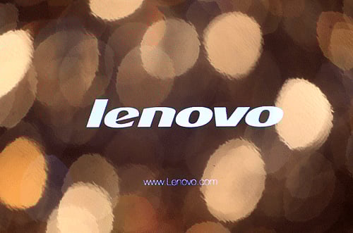 The logo of Lenovo is seen on a computer monitor during a news conference in Hong Kong in this May 27, 2010 file photograph. Lenovo Group said on January 29, 2014 it agreed to buy Google Inc's Motorola handset division for $2.91 billion, in what is China's largest-ever tech deal as Lenovo buys its way into a heavily competitive U.S. handset market dominated by Apple Inc. REUTERS
