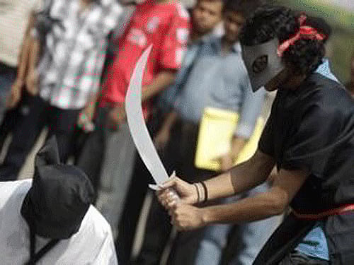 Rape, murder, apostasy, armed robbery and drug trafficking are all punishable by death under the conservative kingdom's strict version of Islamic sharia law. Reuters file photo for representation only