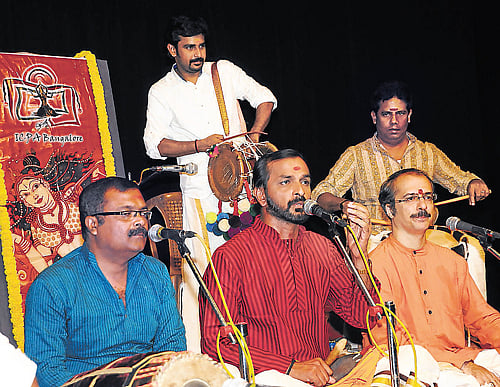 special treat: Babu Nampoothiri, Kottakkal Madhu and MK Sankaran Nampoothiri.