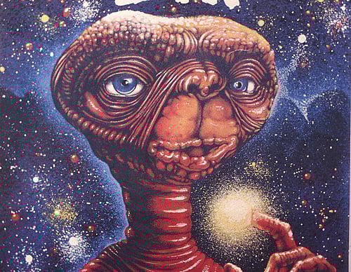 E.T.  film poster. For representation