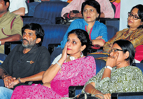 tragic memories: Relatives of the victims at the programme. dh photos