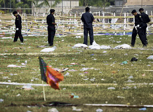Two men were arrested from Uttar Pradesh for their alleged involvement in the 2013 Patna serial blasts that rocked the city just hours before BJP prime ministerial candidate Narendra Modi was to address a rally. PTI file photo