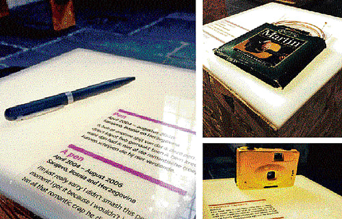 Closure: Exhibits at the Museum of Broken Relationships in Amsterdam. photos by author