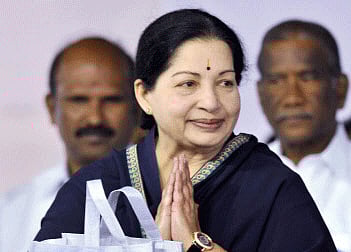 Marching ahead of others in Tamil Nadu, the ruling All India Anna Dravida Munnetra Kazhagam (AIADMK) supremo and Chief Minister Jayalalitha will launch her whirlwind campaign from Monday. PTI photo