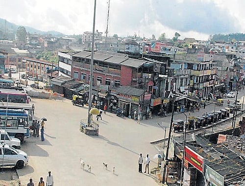A view of Madikeri city. DH Photo