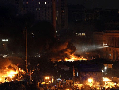 India on Thursday said that Russia had ''legitimate interests'' in the evolving situation in Ukraine, even as it called for ''constructive dialogue'' to resolve issues between the former Soviet republic in Eastern Europe and its neighbours. AP File Photo.