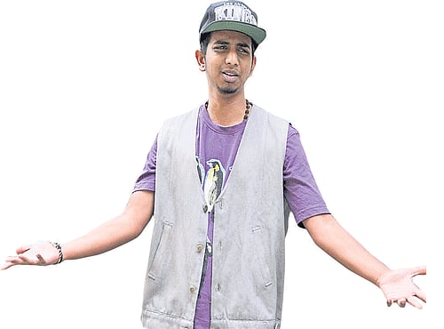 Young rap musician Biju, known as  'MC Lil B', March 13, 2014, DHNS