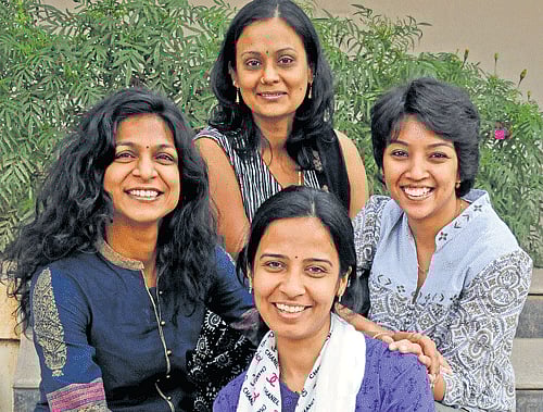 Clockwise: Sowmya, Deeptha, Rashmi and Aparna. DH Photo by SK Dinesh
