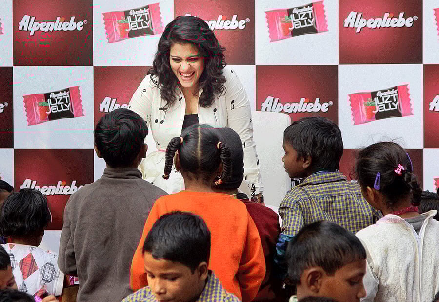 For actress Kajol, who is set to feature in her husband and filmmaker-actor Ajay Devgn's home production, her priority is her children and she can't "dump them and go off to work". PTI file photo