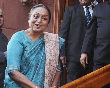 Meira, daughter of former deputy prime minister Jagjiwan Ram, continues to have enormous goodwill among the public for bringing this constituency back on the national map. PTI file photo