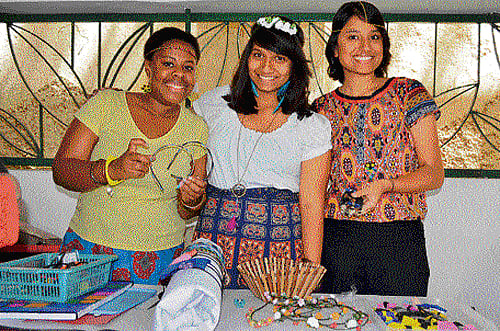 enthusiastic Students showcasing their creations.