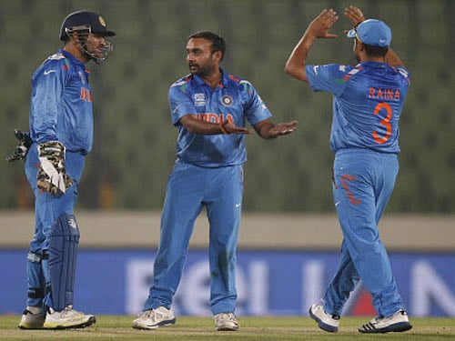 Mishra, who mostly has been a tourist in the last couple of years whenever he was picked for the national team, has finally proved his worth. His match winning 2-22 and 2-18 against Pakistan and West Indies earnedhim back-to-back Man of the Match awards, AP photo