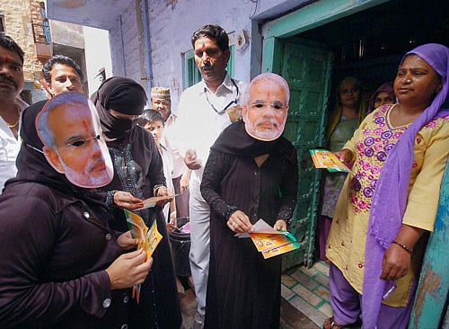 Last year the Gujarat Chief Minister and BJP prime ministerial candidate, Narendra Modi addressed the students at the SRCC Business Conclave, urging the youth to be part of nation-building. PTI file photo