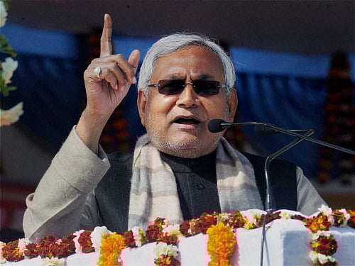In an embarrassment for Bihar Chief Minister Nitish Kumar, a fugitive murder accused presided over his election rally here and was arrested later, the police said today. PTI File Photo