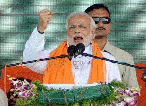 BJP's prime ministerial candidate Narendra Modi PTI Image