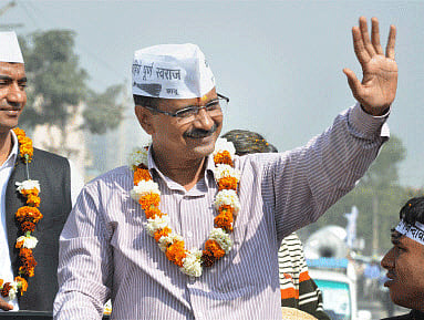 Arvind Kejriwal stuns Narendra Modi on prime time television. PTI Image