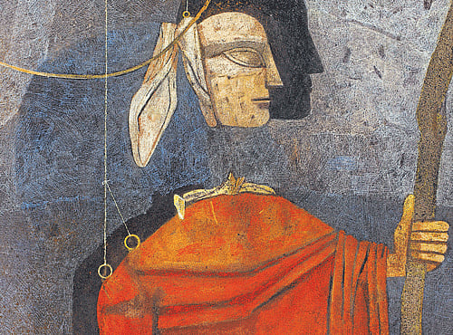 Dark arts,  'The Puppet' by artist Ganesh Pyne.