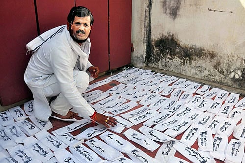 BJP's Narendra Modi remains the 'most-followed' Indian politician on Twitter by a wide margin of over 15 lakh followers, but it's AAP leader Arvind Kejriwal who has gained the most with about 6.3 lakh new followers in just over last three months. PTI File Photo