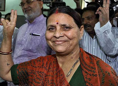 The 61-year-old wife of RJD chief Lalu Prasad has declared herself to be non-matriculate. In the affidavit she has shown her occupation as business and social work and earns more than her husband. PTI file photo
