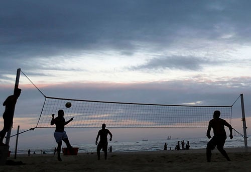 Signalling bonhomie among troops on the two sides, a delegation of the Chinese People's Liberation Army played a friendly volleyball match with Indian jawans along the Nathu La pass in Sikkim, officials said today. / Reuters photo only for representation purpose.