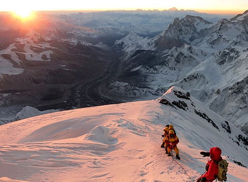 Heavy snowfall has been impeding search operations on Mt. Everest after at least 13 people were killed in the deadliest single-day loss of life in the mountain's history, authorities here said Sunday. AP