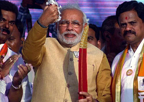 A group of Indian-origin academics in Britain has slammed the BJP's prime ministerial candidate Narendra Modi for his authoritarian nature which they said can only weaken India's democracy. / PTI Photo