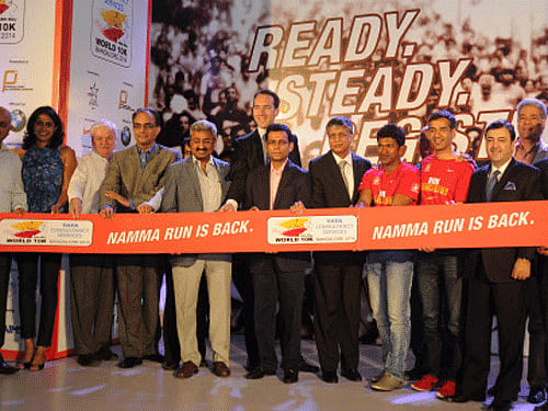 Legendary athlete Carl Lewis has been confirmed as the Event Ambassador for the World 10K Bangalore to be run here May 18. DH Photo