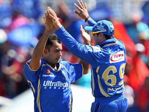 Rajasthan Royals beat Royal Challengers Bangalore by six wickets in their IPL match here today. PTI photo