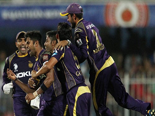 Kolkata Knight Riders captain Gautam Gambhir won the toss and elected to field against Kings XI Punjab in an Indian Premier League (IPL) match at the Sheikh Zayed Stadium here Saturday. PTI file photo