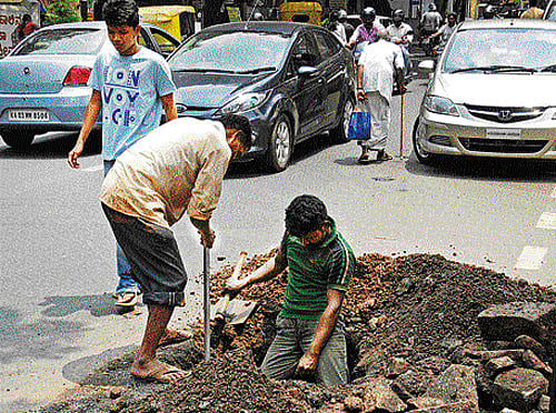 In a rapidly developing city like Bangalore, there is always some roadwork or construction going on.