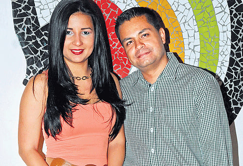 At ease: Viviana and Eddie. dh photo by sk dinesh