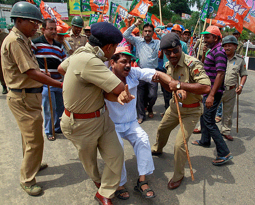 Life in Left-ruled Tripura was affected Monday as some of the opposition parties called a dawn-to-dusk strike to protest alleged irregularities during the election for the state's two Lok Sabha seats. Reuters