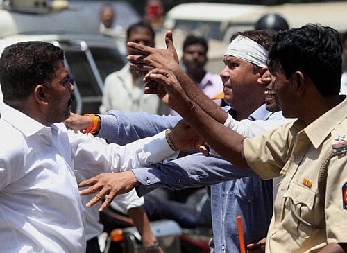 A JD(U) MLA was booked along with nine others for allegedly attacking a voter outside a booth during voting in Bihar's Gopalganj district today. PTI file photo. For representation purpose
