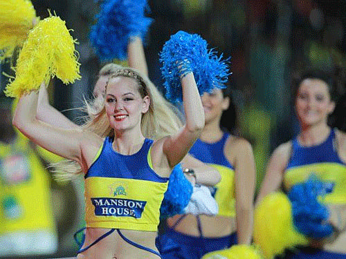 The spectators at the JSCA stadium today were engaged in a deplorable act as they hurled water pouches at the Cheerleaders who had run for cover as they were worried about their safety. BCCI photo for representation only