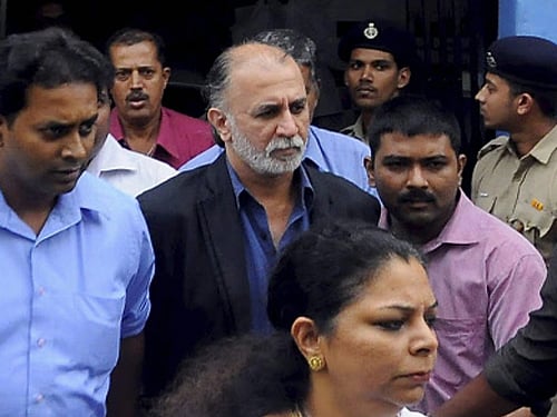 Supreme Court Monday granted three weeks' interim bail to Tehelka founder-editor Tarun Tejpal so that he could perform last rites of his mother, who passed away in Goa. PTI Image