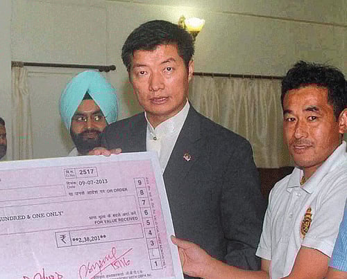 Cyberspace was abuzz Tuesday with gratitude to the government for inviting Tibetan prime minister-in-exile Lobsang Sangay to the swearing-in ceremony of Prime Minister Narendra Modi in New Delhi. PTI file photo