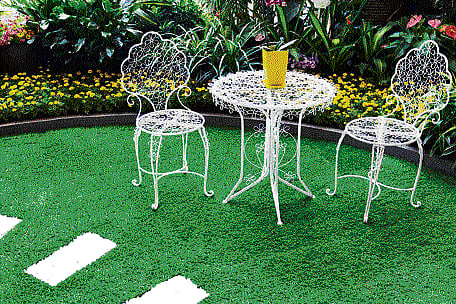 simple: Terrace gardens can render the place pure and natural.