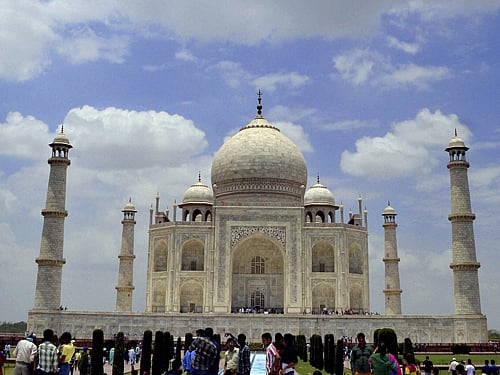 The iconic Taj Mahal, which finds its place among the seven wonders of the world, is set to receive a 'mud-pack treatment' to restore the natural sheen of the white marble which is yellowing due to high pollution level. PTI file photo