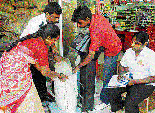 BPL ration card holders in Jeevanahalli, Cox Town here no more plead with the shopkeepers for the timely allotment of their monthly quota of groceries. They do not even wait for ages outside the shop to purchase the subsidised rice or kerosene. DH file photo