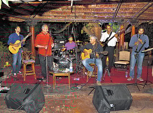 melodious: The members of the 'Whitefield Jazz Quartet'.