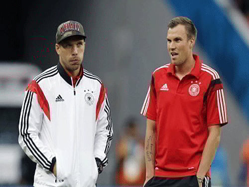 Germany's strength lies in the team's spirit and team-mates' performance that exceeds the individual distinctive merits of players like Lionel Messi or Neymar to Argentina and Brazil, says German midfielder Lukas Podolski. AP photo