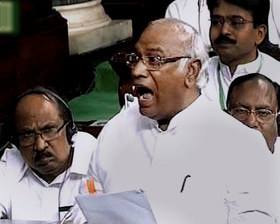 Kharge said the budget offers nothing for welfare schemes like MGNREGA and averred that the tax exemption would not help the common man battle the high inflation. PTI file photo
