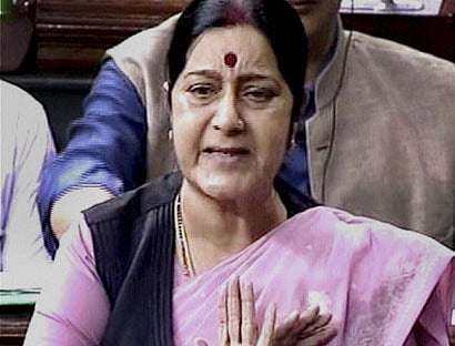 External Affairs Minister Sushma Swaraj . PTI photo