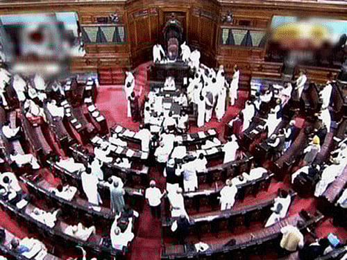 AIADMK today forced adjournment of the Rajya Sabha twice during Question Hour over former Supreme Court judge Markandey Katju's reported allegation that political pressure during the previous UPA regime had led to elevation of a judge despite charges of corruption against him. PTI file photo